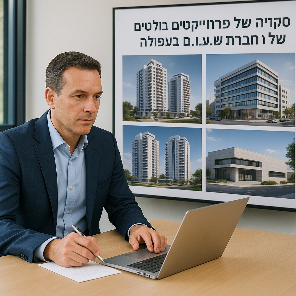 סקירה של פרויקטים בולטים של חברת ש.ג.ו.ם בעפולה